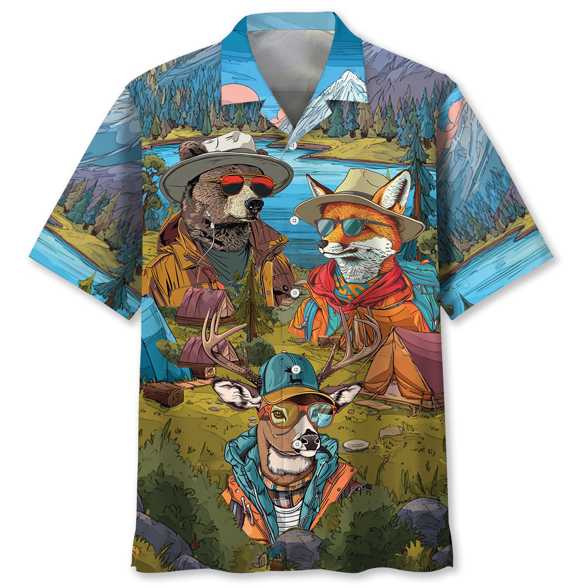 I Want to Camp So Long I Forget All of my Password - M - hawaiian shirt