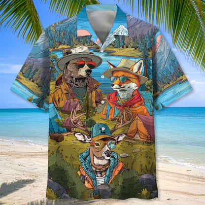 I Want to Camp So Long I Forget All of my Password - L - hawaiian shirt
