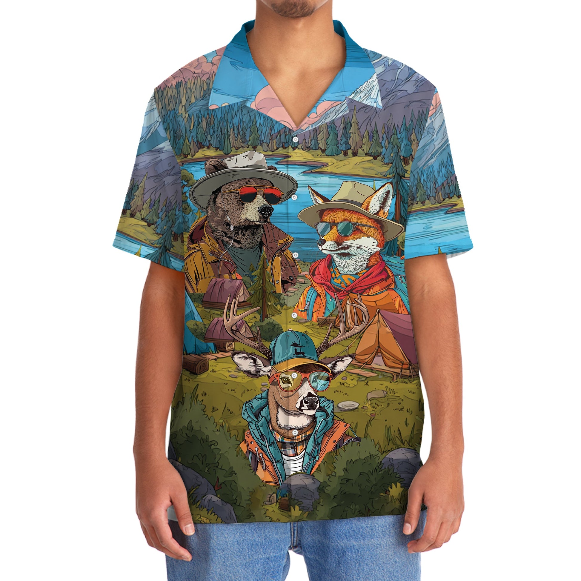 I Want to Camp So Long I Forget All of my Password - 2XL - hawaiian shirt