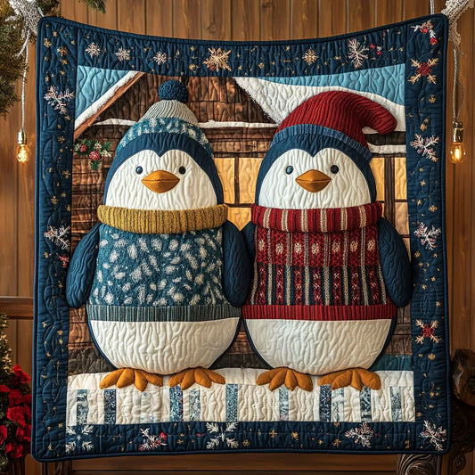 Icy Waddle Quilt Blanket