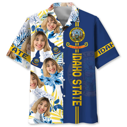 Idaho State Custom Face Hawaiian Shirt