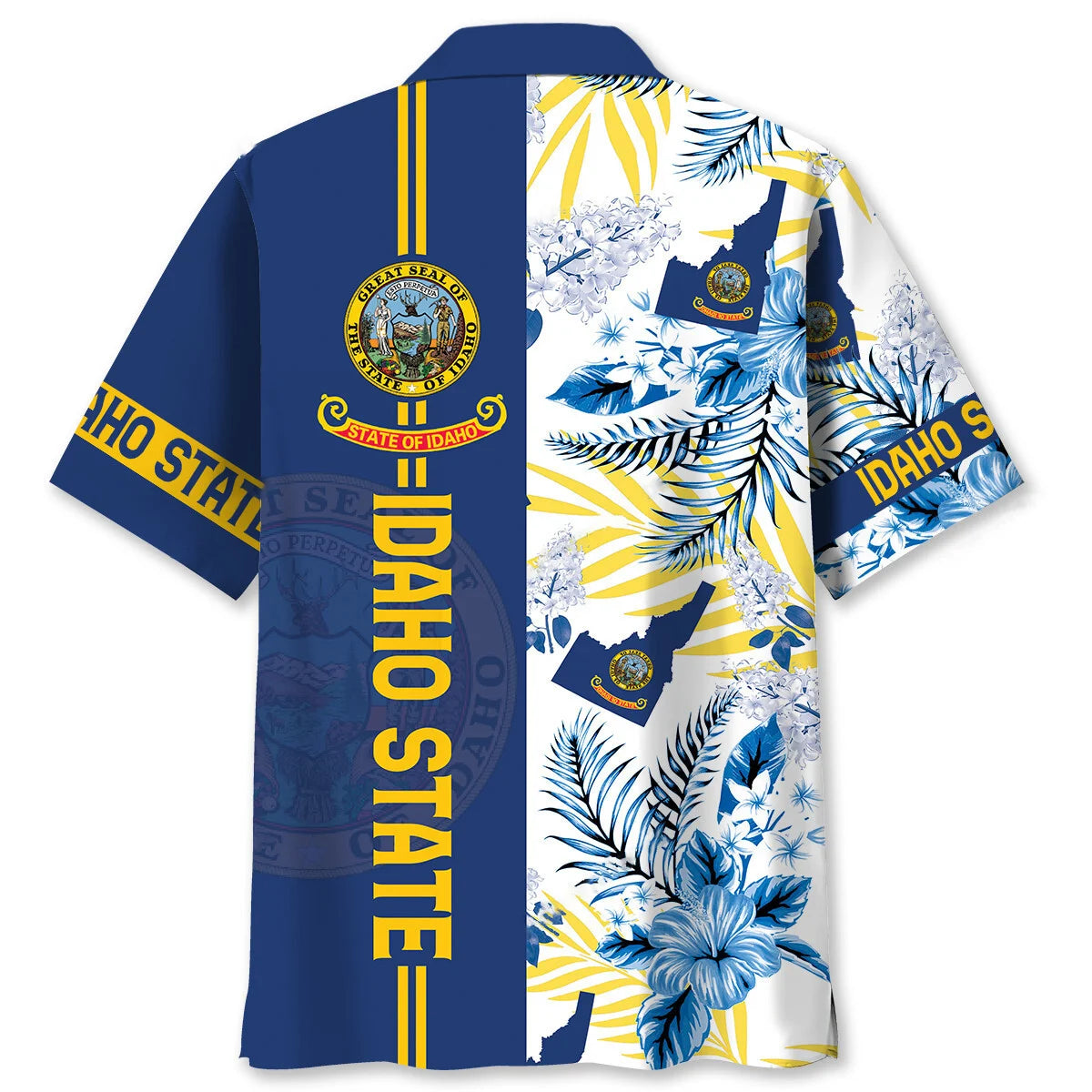 Idaho State Hawaiian Shirt Blue