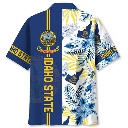 Idaho State Hawaiian Shirt Blue
