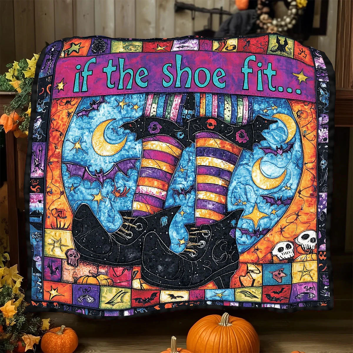 If The Shoe Fit Quilt Blanket