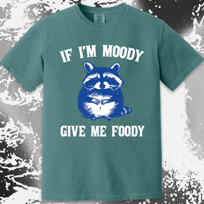 If I'm Moody Give Me Foody Raccoon Shirt, funny meme tee gift (view 13)
