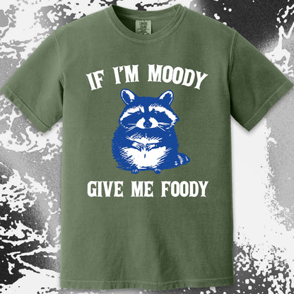 If I'm Moody Give Me Foody Raccoon Shirt, funny meme tee gift (view 14)