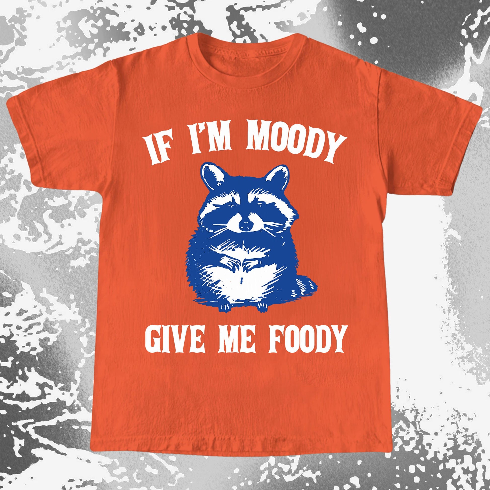 If I'm Moody Give Me Foody Raccoon Shirt, funny meme tee gift (view 8)