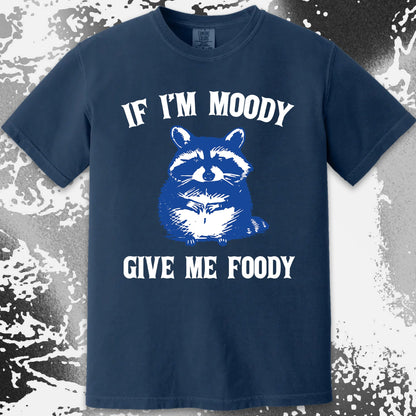If I'm Moody Give Me Foody Raccoon Shirt, funny meme tee gift (view 15)