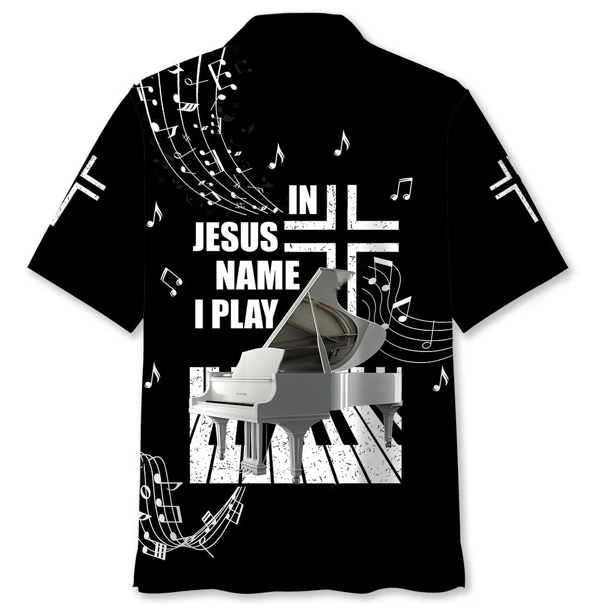 In Jesus Name I Play Piano Hawaiian Shirt