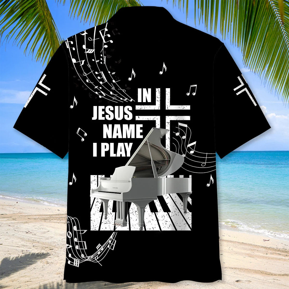 In Jesus Name I Play Piano Hawaiian Shirt