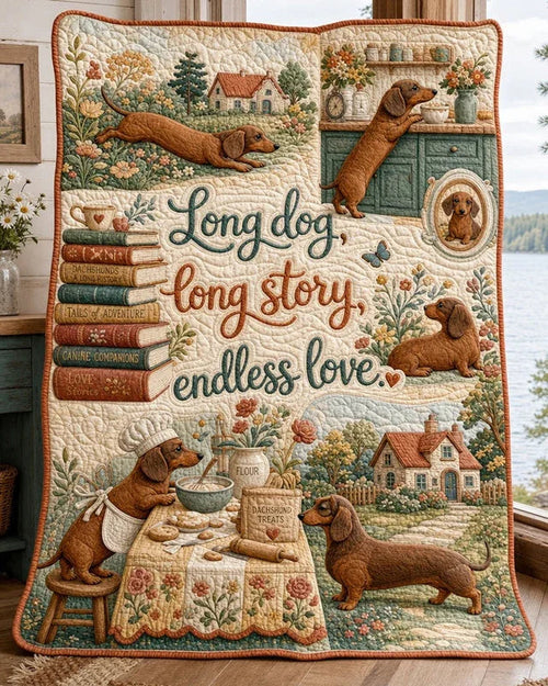 Inches of Love Quilt Blanket - Quilted Blanket by OtterMia