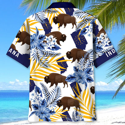 Indiana State Hawaiian Shirt