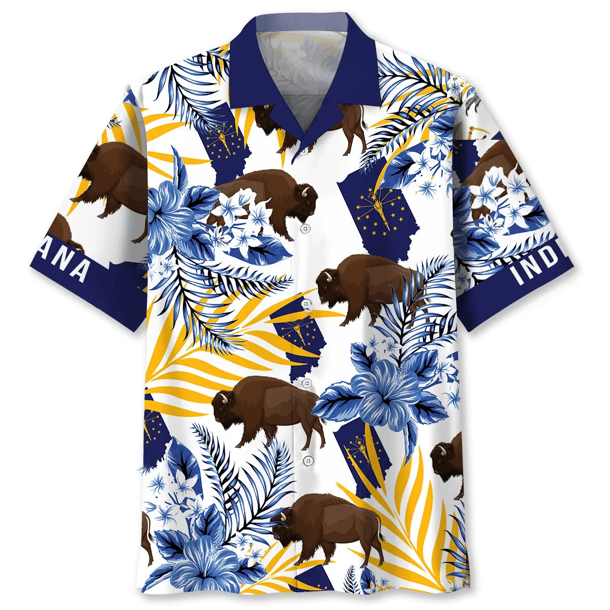 Indiana State Hawaiian Shirt