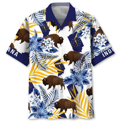 Indiana State Hawaiian Shirt