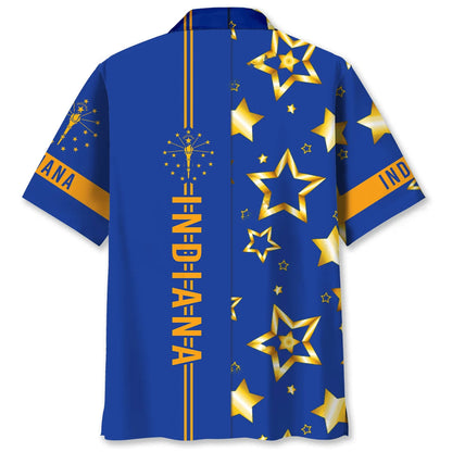 Indiana State Star Hawaiian Shirt