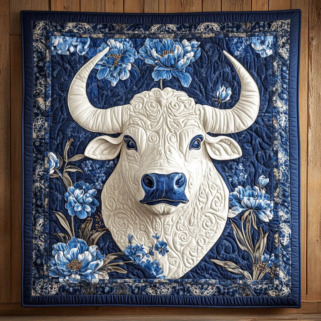Indigo Majesty Quilt Blanket