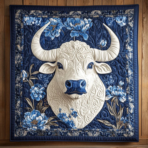 Indigo Majesty Quilt Blanket