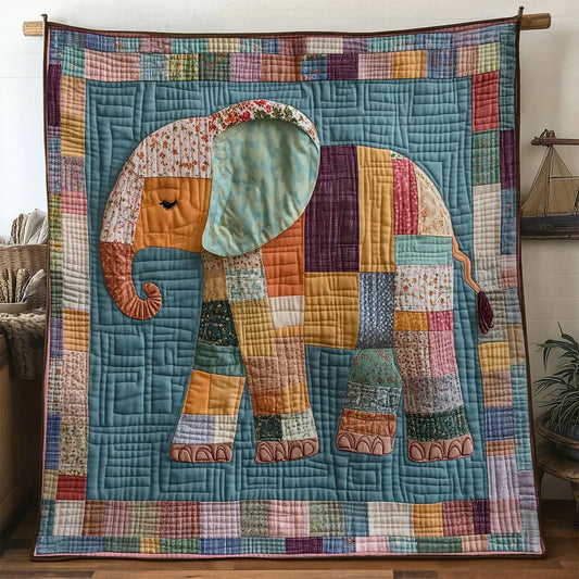 Inner Peace Elephant Quilt Blanket