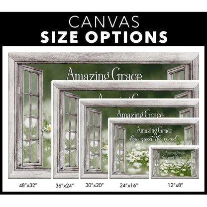 amazing grace wall art amazing grace how sweet the sound canvas daisy paintings (Landscape) (view 2)