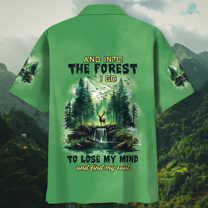 Into the Forest I Go Hawaiian Shirt - XL - hawaiian shirt