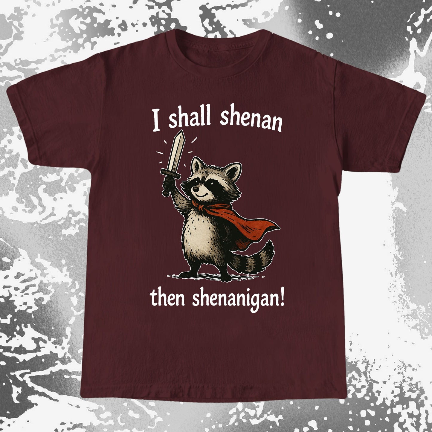 I Shall Shenan Then Shenanigan Raccoon, funny meme tee gift (view 8)