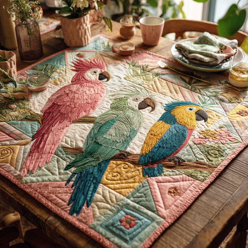 Island Song Quilted Table Topper