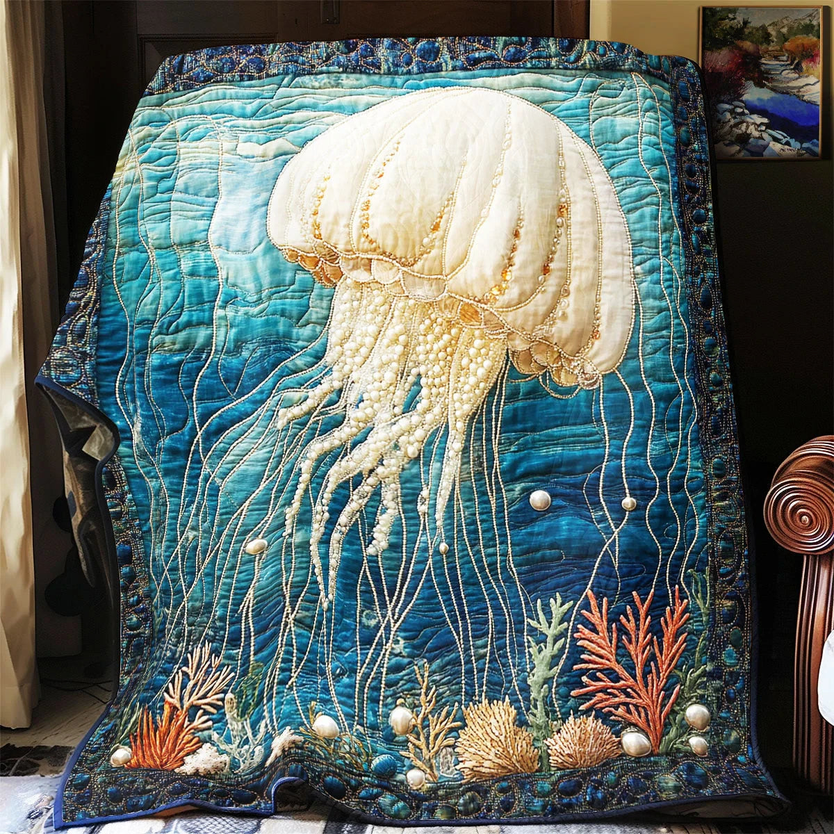 Jellyfish Dream Quilt Blanket