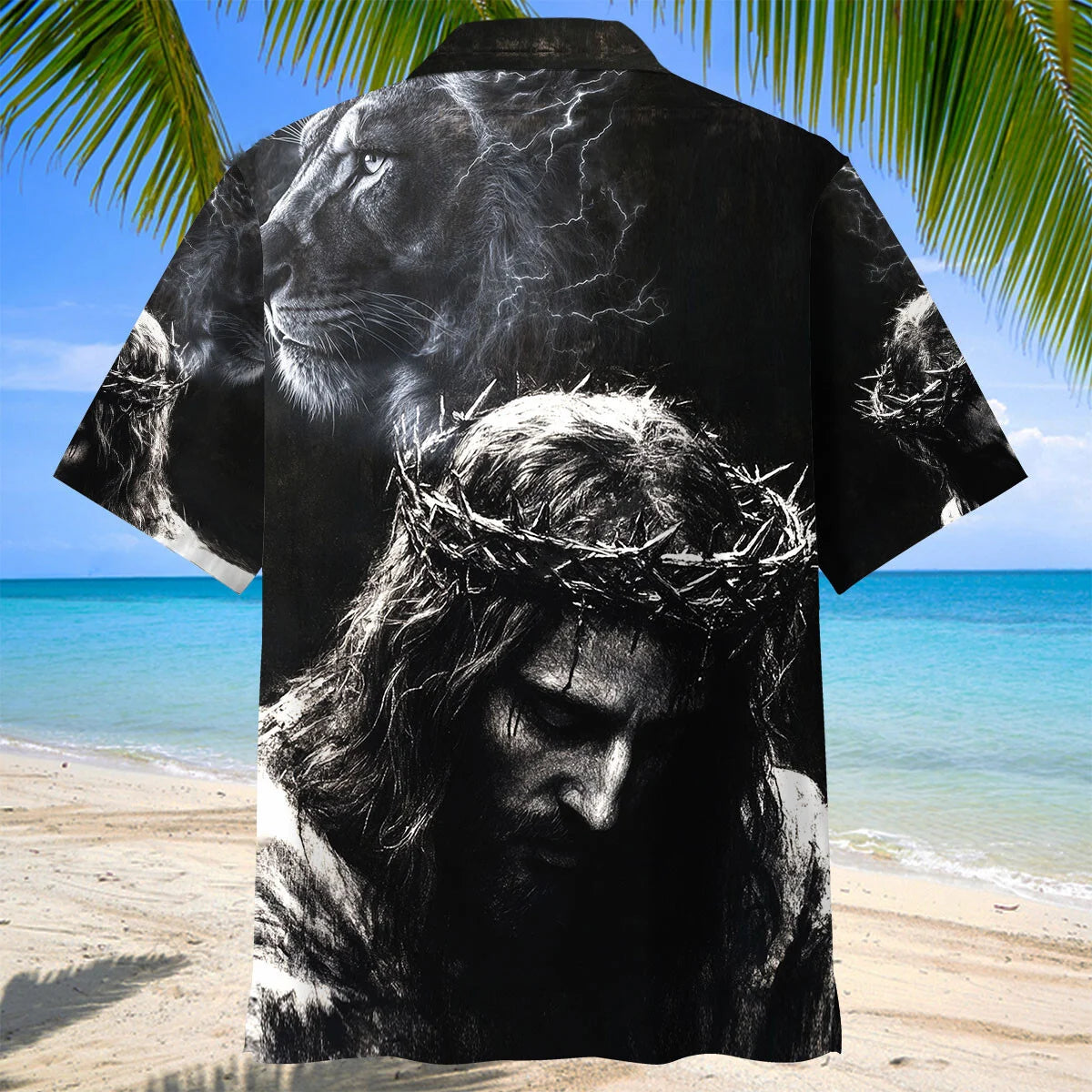 Jesus and Lion Art Hawaiian Shirt