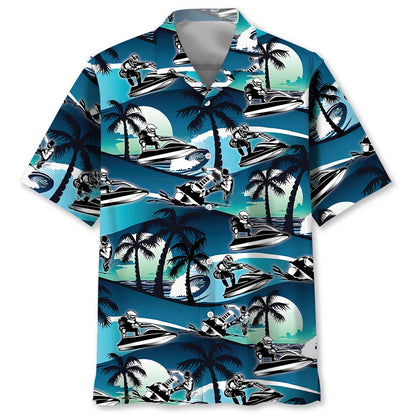 Jet Ski Racing Hawaiian Shirt