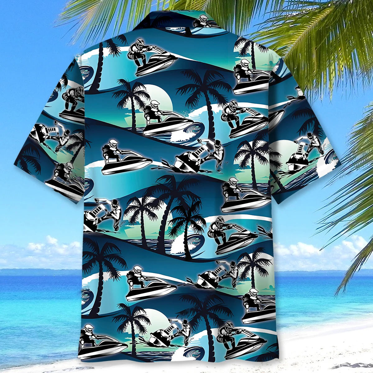 Jet Ski Racing Hawaiian Shirt