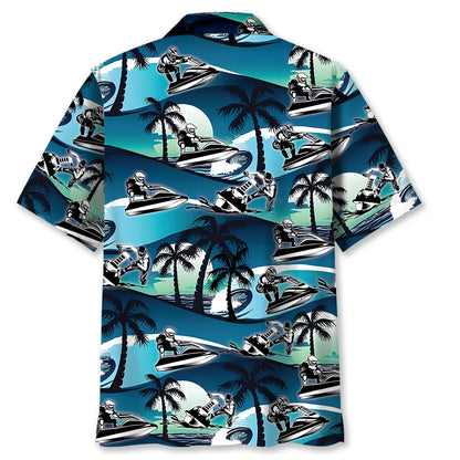 Jet Ski Racing Hawaiian Shirt