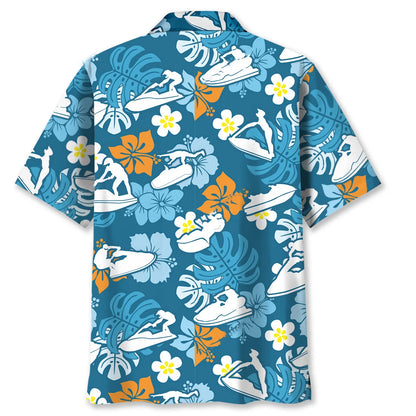 Jet Ski Tropical Hawaiian Shirt