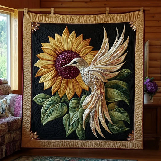 Jewel Hummingbird Quilt Blanket
