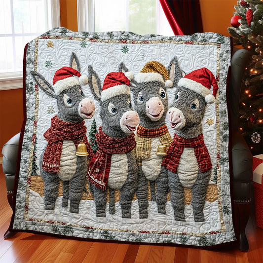 Jingle Donkey Quilt Blanket