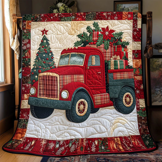 Jingle Route Quilt Blanket