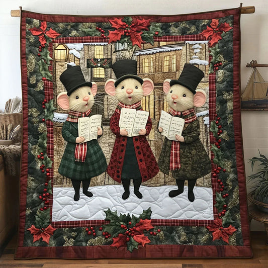 Jolly Choir Mouse Quilt Blanket