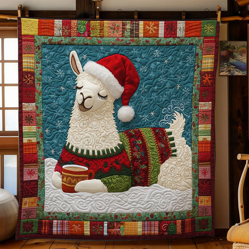 Jolly Llama Quilt Blanket