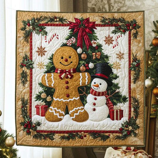 Jolly Pair Gingerbread Quilt Blanket