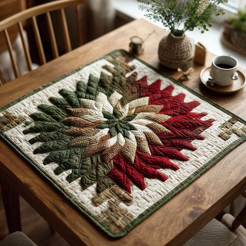 Jolly Tree Quilted Table Topper