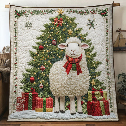 Joy Bell Sheep Quilt Blanket