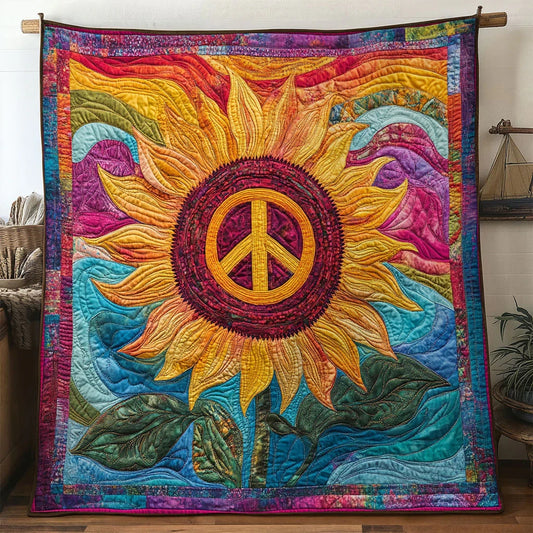 Joy Bloom Sunflower Quilt Blanket