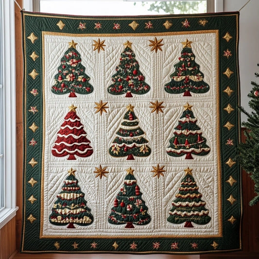 Joyful Pine Quilt Blanket