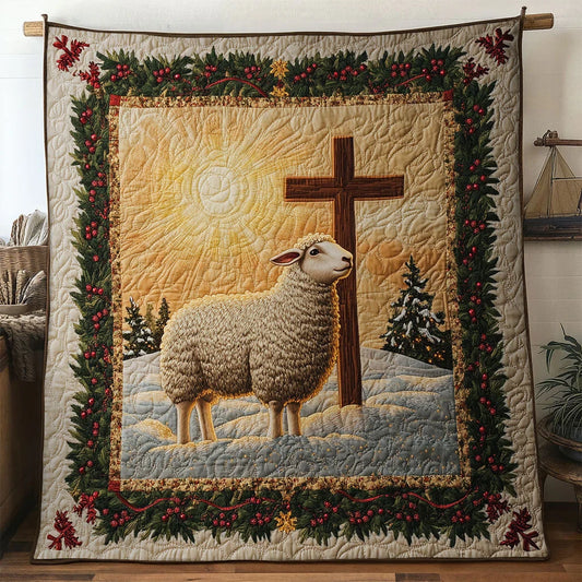 Joyful Sheep Quilt Blanket