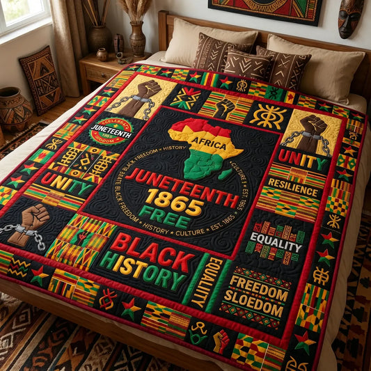 Juneteenth 1865 Free Quilt Blanket