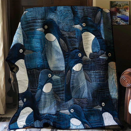 Just Penguin Quilt Blanket