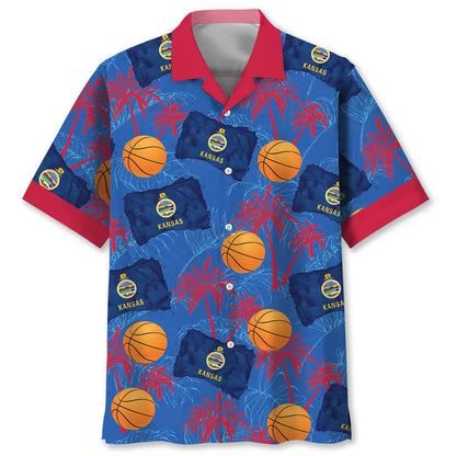Kansas Basketball Hawaiian Shirt