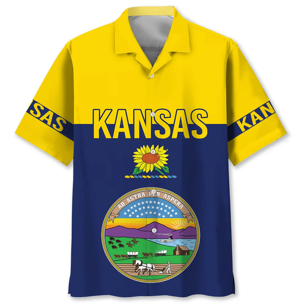 Kansas State Proud Retro Hawaiian Shirt