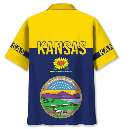 Kansas State Proud Retro Hawaiian Shirt