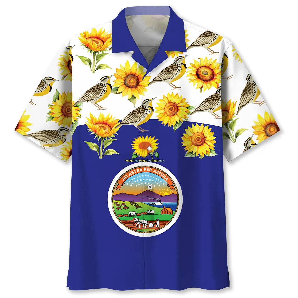 Kansas Sunflower State Hawaiian Shirt