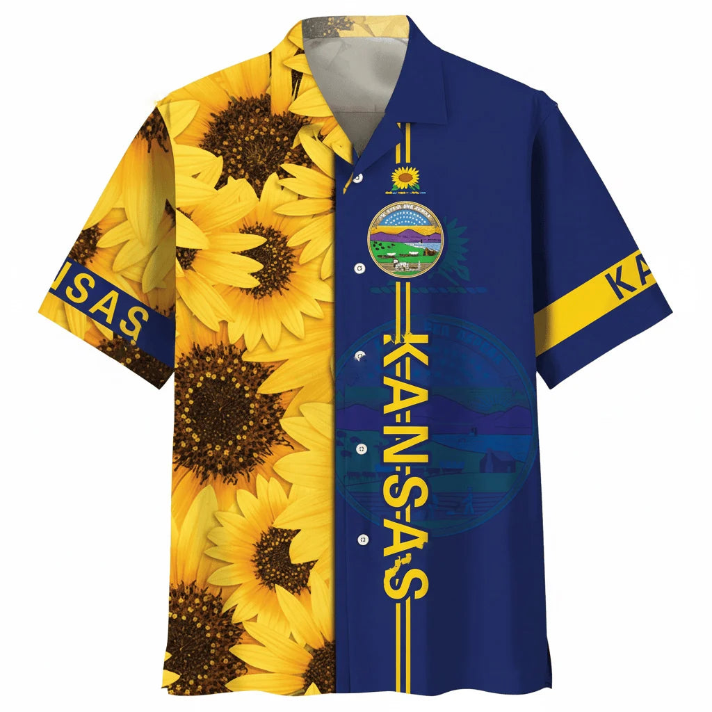 Kansas Sunflowers Proud State Hawaiian Shirt